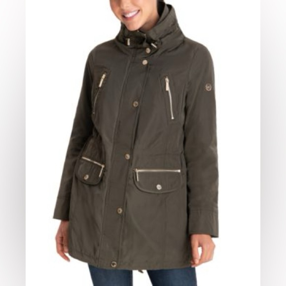 BCbG Utility Rain Jacket